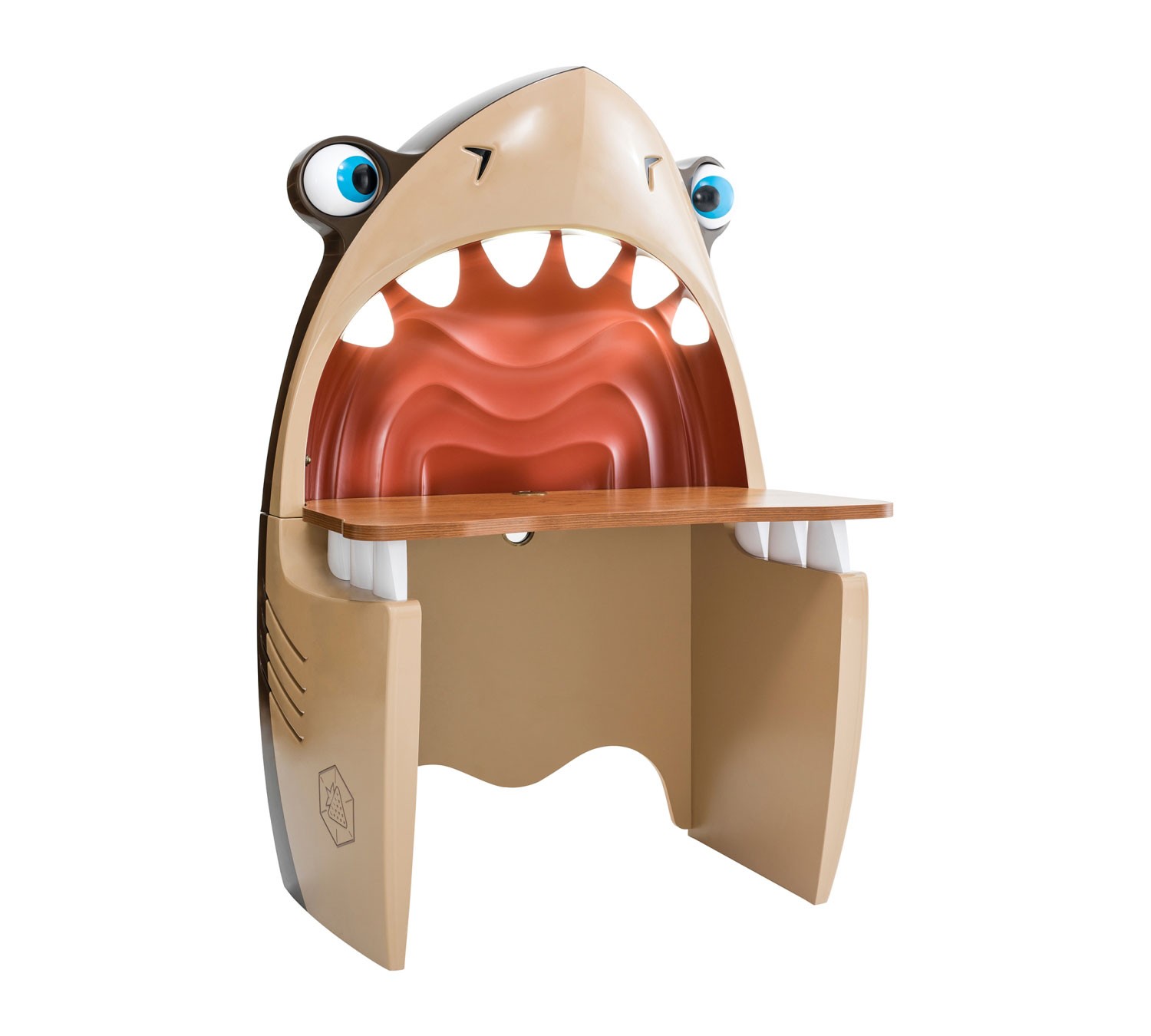 Black Pirate Shark Study Desk