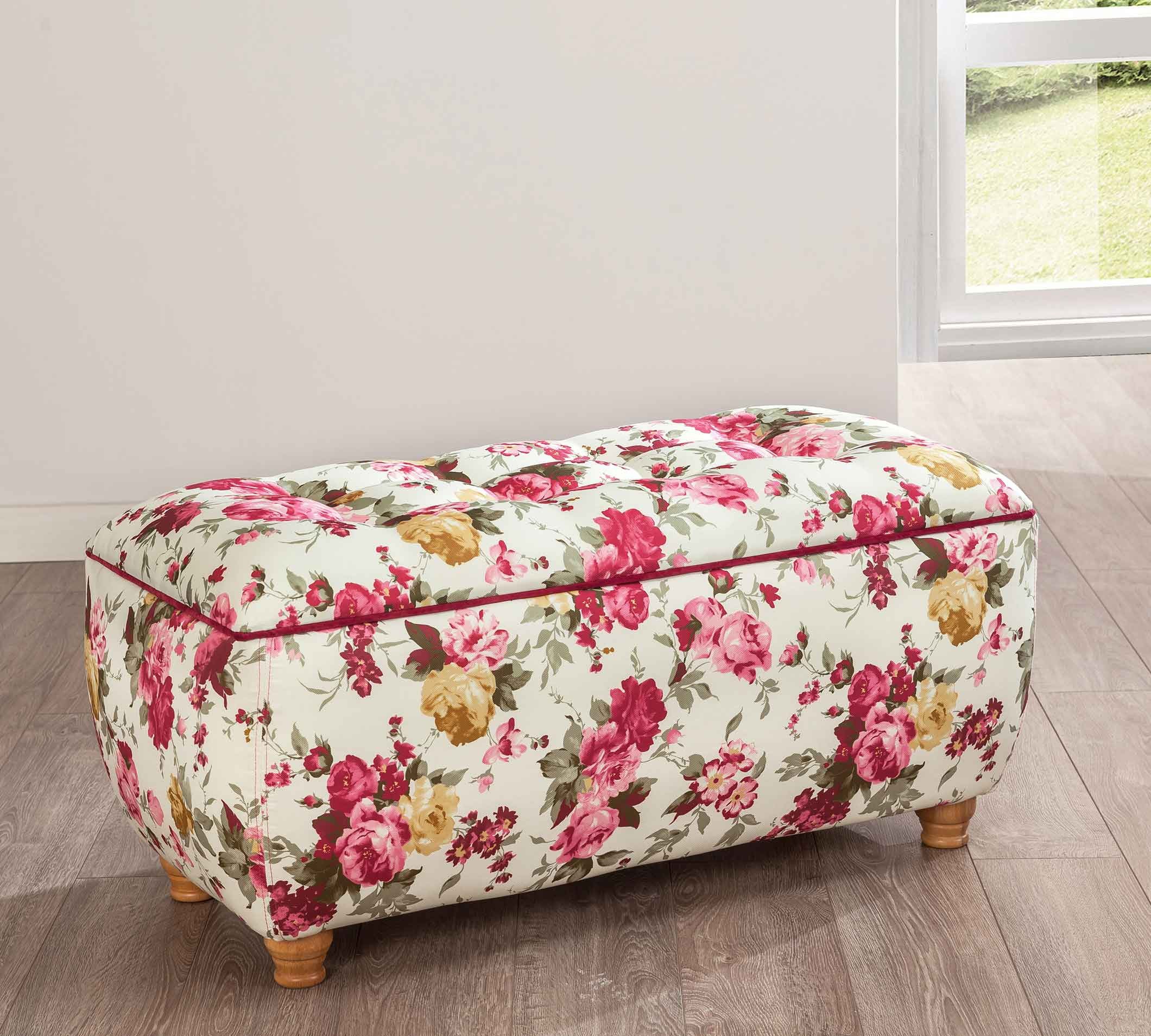  Summer Storage Ottoman (Pink)
